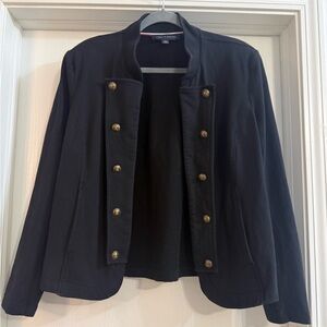 Tommy Hilfiger Women’s Black Military Style Jacket Size XL